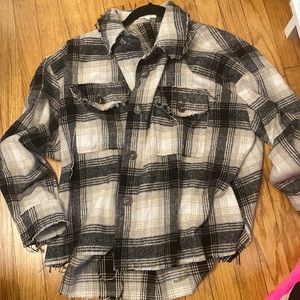 Distressed flannel